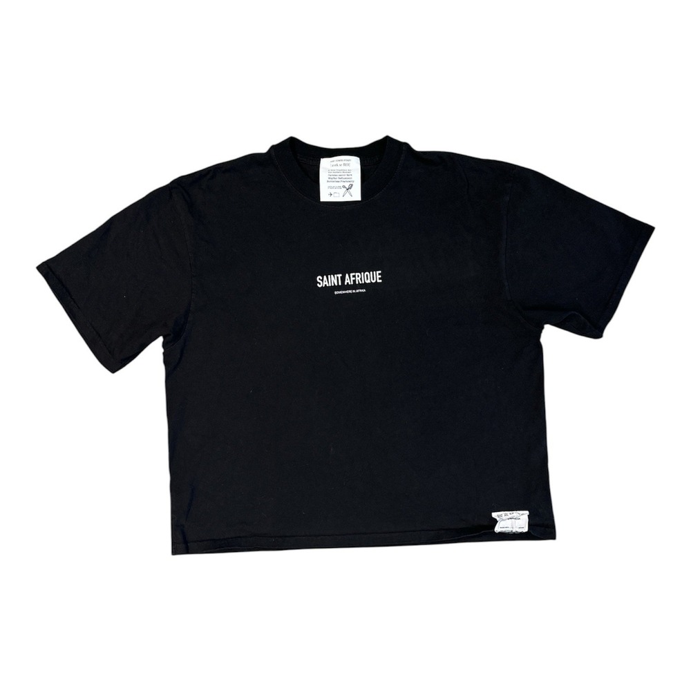 Art Comes First T-Shirt Men Black Sz M Saint Afrique Boxy 100%Humanswear Surfin